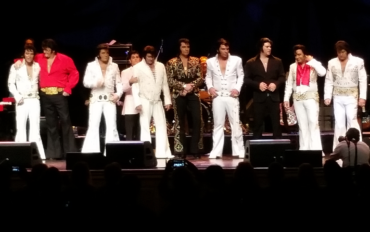 Ten Elvis Presley Impersonators who made it to the final round.
