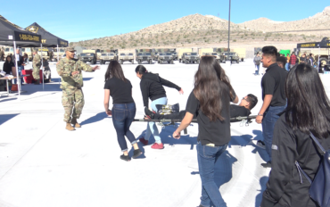 CCSD students participate in an Army STEM event of career opportunities.