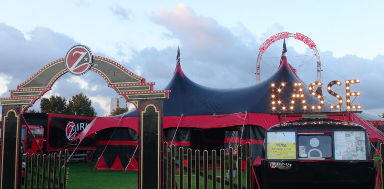 A picture of the Zikus Nemo tent in Odense Denmark